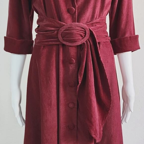 J. Peterman Corduroy Midi Dress Size 10 - Picture 8 of 12